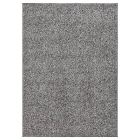 vidaXL Lyhytnukkainen matto 120x170 cm harmaa