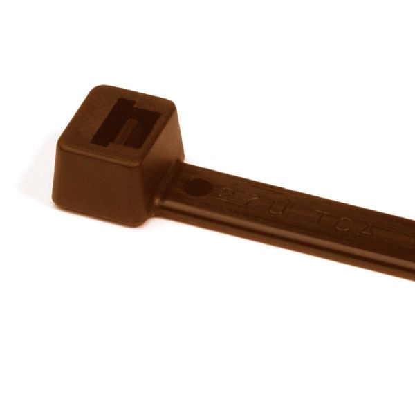 Hellermann Tyton 111-01122 Nippusiteet polyamidi, 100 kpl/pakkaus 200 x 4,6 mm, ruskea