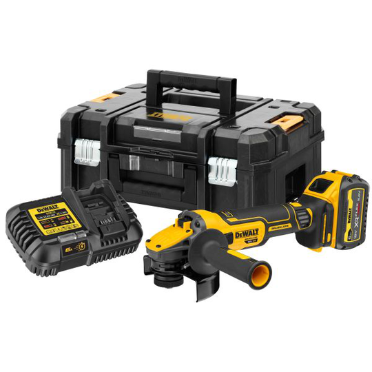 Dewalt DCG409T1-QW Kulmahiomakone Ø 125 mm, sis. akun ja laturin