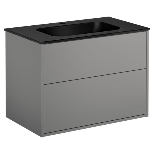 Gustavsberg Artic Alalaatikosto tuhkanharmaa, 80 cm, pesualtaalla