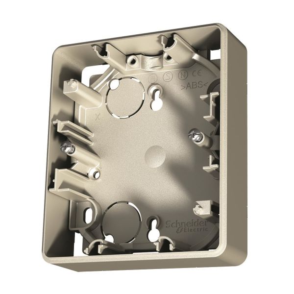 Schneider Electric Exxact Korotuskehys 2-osaisille pistorasioille, joissa on peitelevy Metallic