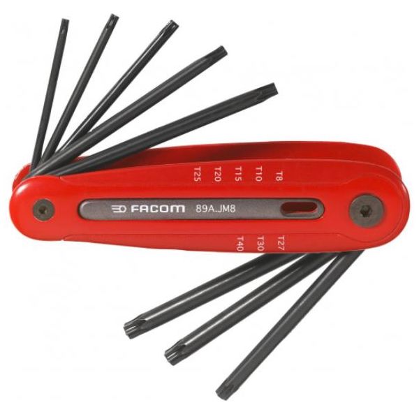 Facom 89R.JM8 Torx-avainsarja T8-T40, pidikkeellinen