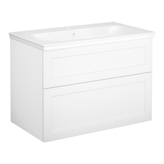 Gustavsberg Artic Pesukaappipakkaus Kehyksellinen luukku, valkoinen, 80 cm