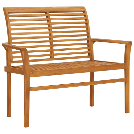 vidaXL Puutarhapenkki 112 cm täysi tiikki