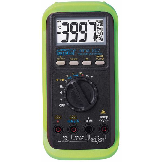 Elma 807 TRMS Yleismittari sis. paristot 2x1,5 V LR03