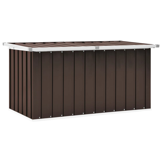 vidaXL Puutarhan varastoarkku ruskea 129x67x65 cm