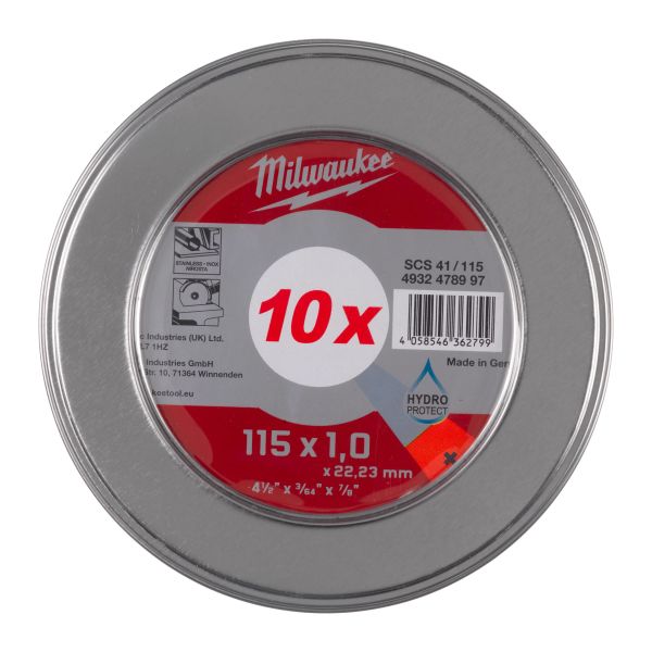 Milwaukee 4932478997 Katkaisulaikka 10-pakkaus 115 x 1.0 mm