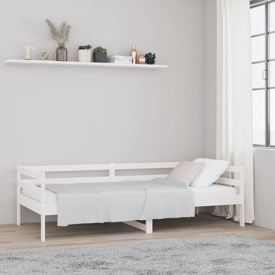 vidaXL Sohvasänky valkoinen 90x190 cm täysi mänty