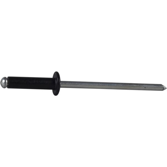 ESSVE 62723 Vetoniitit 3,2x12 mm, alumiini/teräs, avoin Musta, 775 kpl