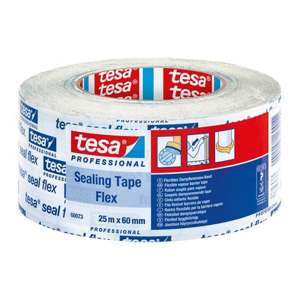 Tesa Seal 60073 Suljentateippi 25 m x 60 mm, SITAC-hyväksyntä