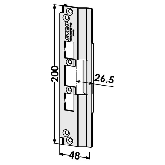 STEP ST4026 Tolppa Schüco-profiilijärjestelmälle 26,5 mm