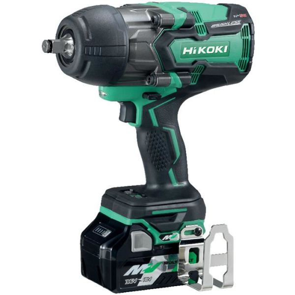 HiKOKI WR36DB Mutterinväännin 2 kpl 36V 2,5 Ah -akkuja
