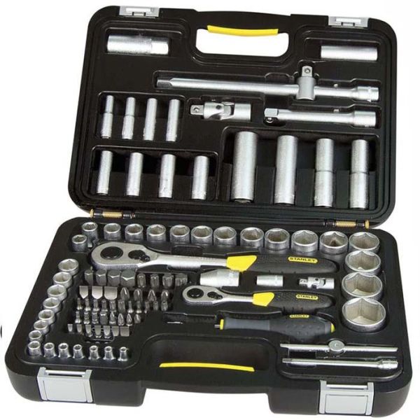 STANLEY 1-94-668 Hylsysarja 1/4", 1/2", 96 osaa