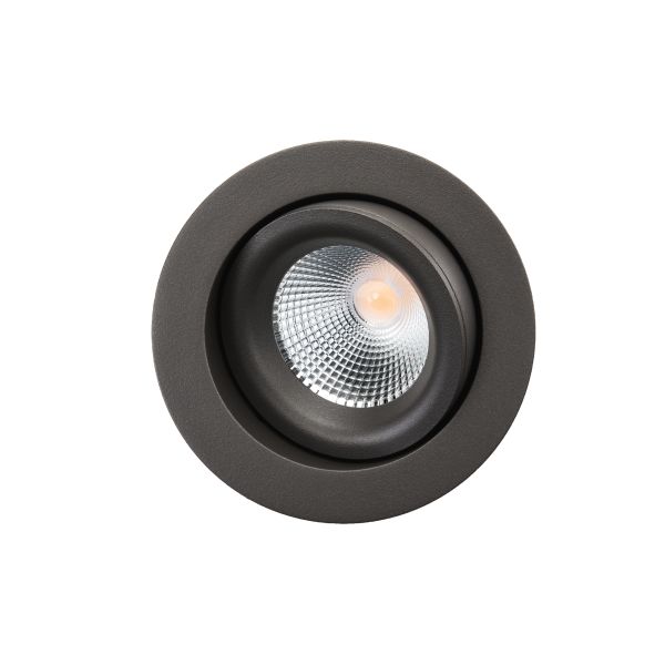 SG Armaturen Junistar Lux Isosafe Downlight-valaisin 7 W, grafiitti 560 lm