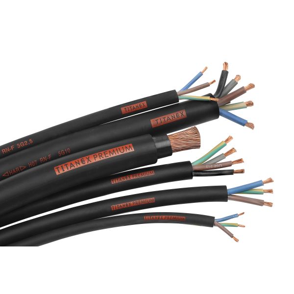 Nexans Titanex Liitäntäkaapeli H07RN-F, 450/750 V 3G1 mm²