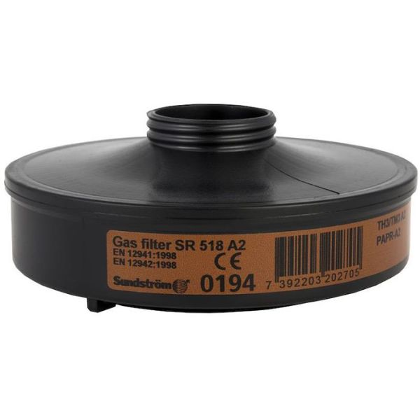 Sundström SR 518 Kaasusuodatin A2, SR 500 ja SR 500 EX varten, 2 kpl