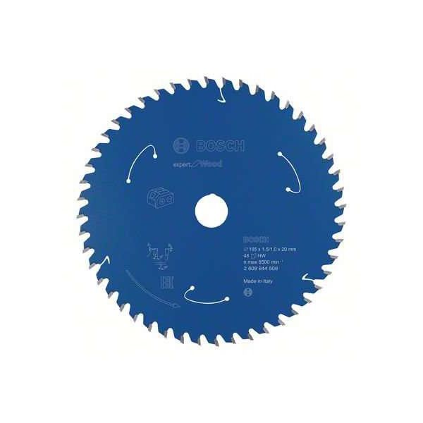 Bosch Expert for Wood Sahanterä 165x1,5x20 mm, 48T 165x1,5x20 mm, 48T