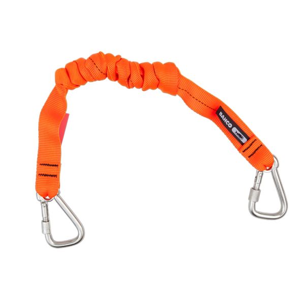 Bahco 3875-LY10 Turvahihna oranssi, kiinni ommeltu karabiinihaka 100 cm, maks. 12 kg