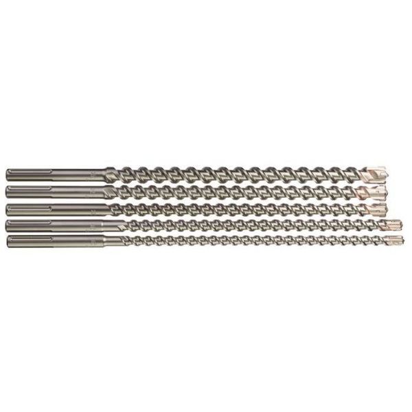 Milwaukee 4932352800 Vasaraporanteräsarja SDS-Max, 4-särmäinen, 5 osaa
