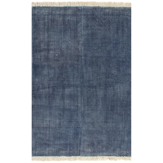 vidaXL Kilim matto puuvilla 200x290 cm sininen