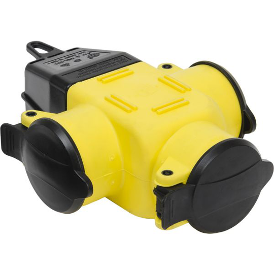 Gelia 4000045412 Haaroitusjatkojohto ilman kaapelia, maadoitettu, 3-osainen