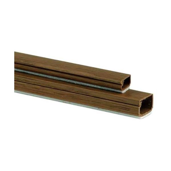 Plasfix 2407-9G Kaapelikanava itsekiinnittyvä, kannellinen, 2 m 16 x 10 mm, tiikki