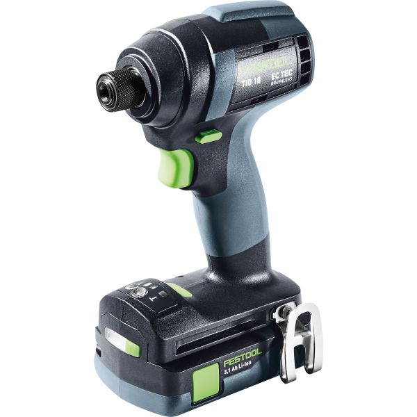 Festool TID 18 C 3,1-Plus Iskevä ruuvinväännin sis. 3,1 Ah:n akut ja laturin