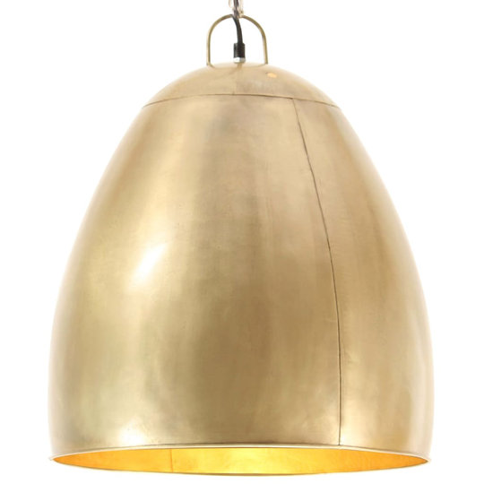vidaXL Teollistyylinen riippuvalaisin 25 W messinki pyöreä 42 cm E27