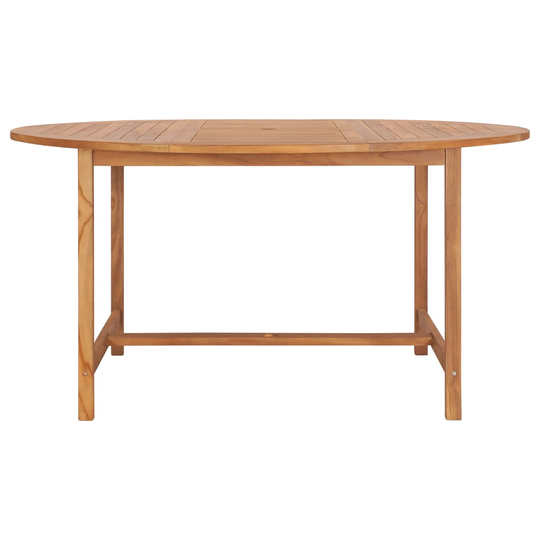 vidaXL Puutarhapöytä 150x76 cm täysi tiikki