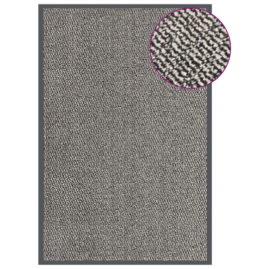 vidaXL Ovimatto nukallinen 80x120 cm vaaleanruskea