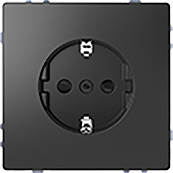 Schneider Electric MTN2300-6034 Seinäpistorasia 1-osainen, maadoitettu Antrasiitti