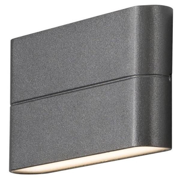 Konstsmide Chieri Seinävalaisin 2x6 W, LED, antrasiitti