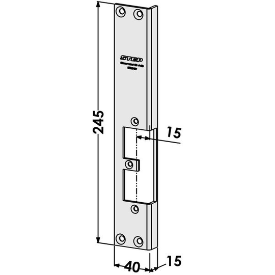STEP ST9519V Tolppa vaihto Connect-sarjasta Module-sarjaan Vasen