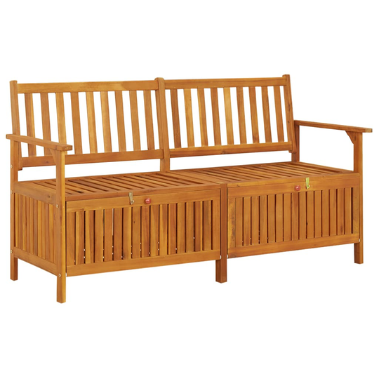 vidaXL Säilytyspenkki 148 cm täysi akaasiapuu