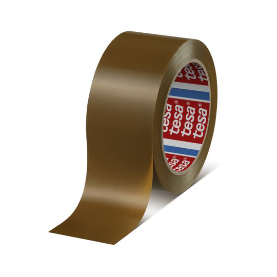 Tesa 04124-00096-00 Pakettiteippi PVC, ruskea, 66 m x 50 mm