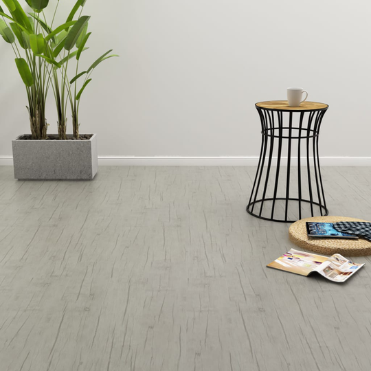 vidaXL Itsekiinnittyvä lattialankku 4,46 m² 3mm PVC tammi kulunut