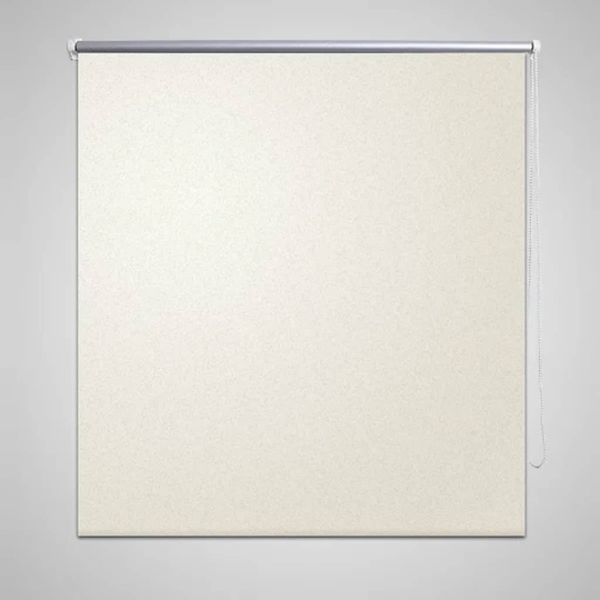 vidaXL Pimentävä rullaverho 120 x 175 cm Luonnonvalkoinen