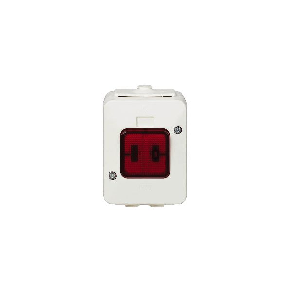 Schneider Electric Aqua Stark PV Rinnakkaispainike IP44, lampulla