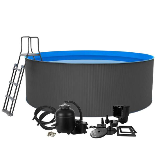 Swim & Fun Santorini XL Allaspaketti Ø4,6 x 1,2 m, 17 600 L