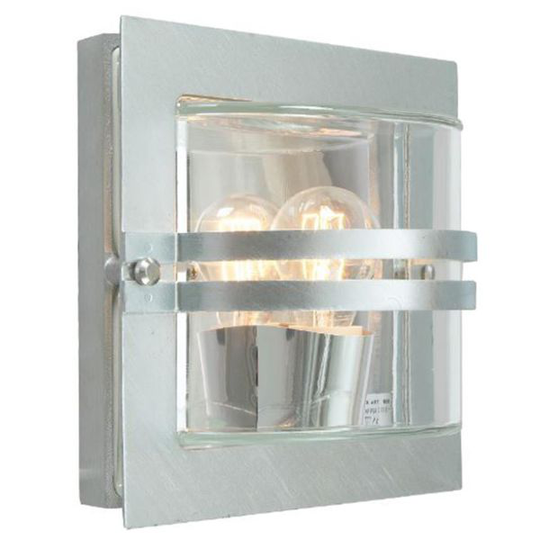 Norlys Bern 650 Seinävalaisin E27, 60W, IP54, kirkas Galvanoitu