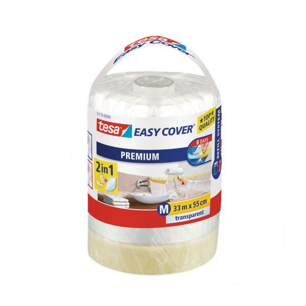 Tesa Easy Cover 4368 Suojamuovin kera maalarinteippi Valkoinen