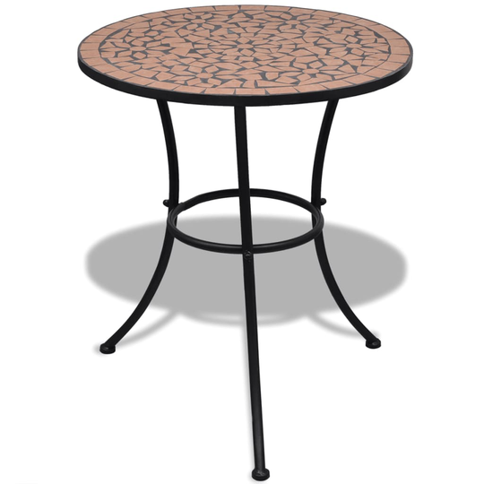 vidaXL Bistropöytä terrakotta 60 cm mosaiikki