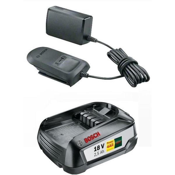 Bosch DIY AL 1810 CV + 2,5Ah Latauspaketti 2,5 Ah akulla ja laturilla