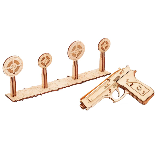 Wood Trick 425875 Wooden Scale Model Kit Shotgun