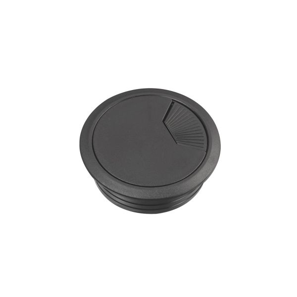 Schneider Electric Unica Kaapelin läpivienti suljettu, 60 mm Musta