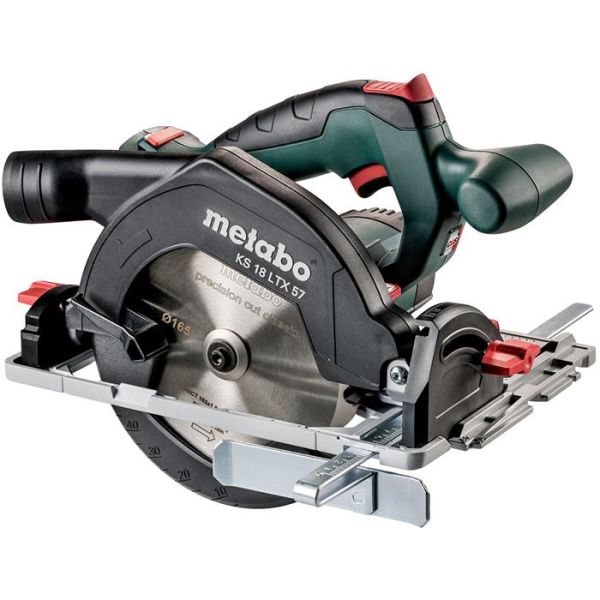 Metabo KS 18 LTX 57 Pyörösaha mukana laukku, ilman akkuja ja laturia