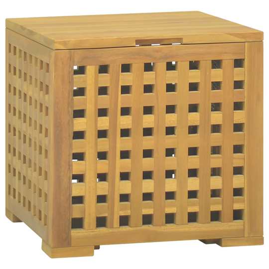 vidaXL Köysilaatikko 40x40x40 cm täysi tiikki