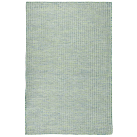 vidaXL Ulkomatto Flatweave 100x200 cm turkoosi