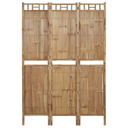 vidaXL 3-paneelinen tilanjakaja bambu 120x180 cm