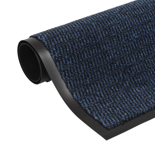vidaXL Kuramatto suorakulmainen nukkapinta 90x150 cm sininen
